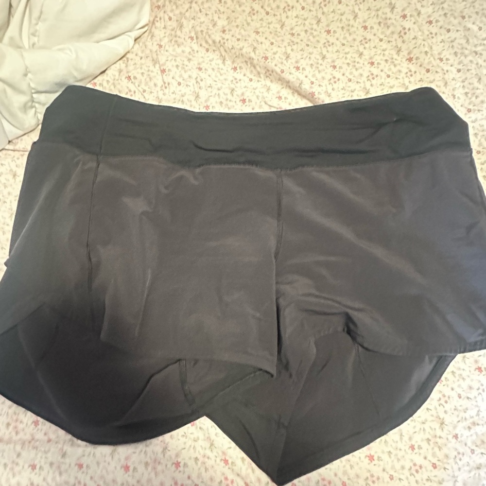 Women's Black Lululemon Speed Up Shorts